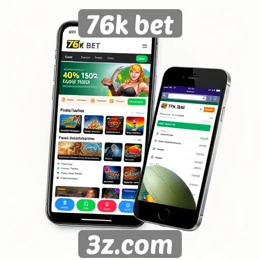 Acessibilidade do site 76k bet em dispositivos móveis